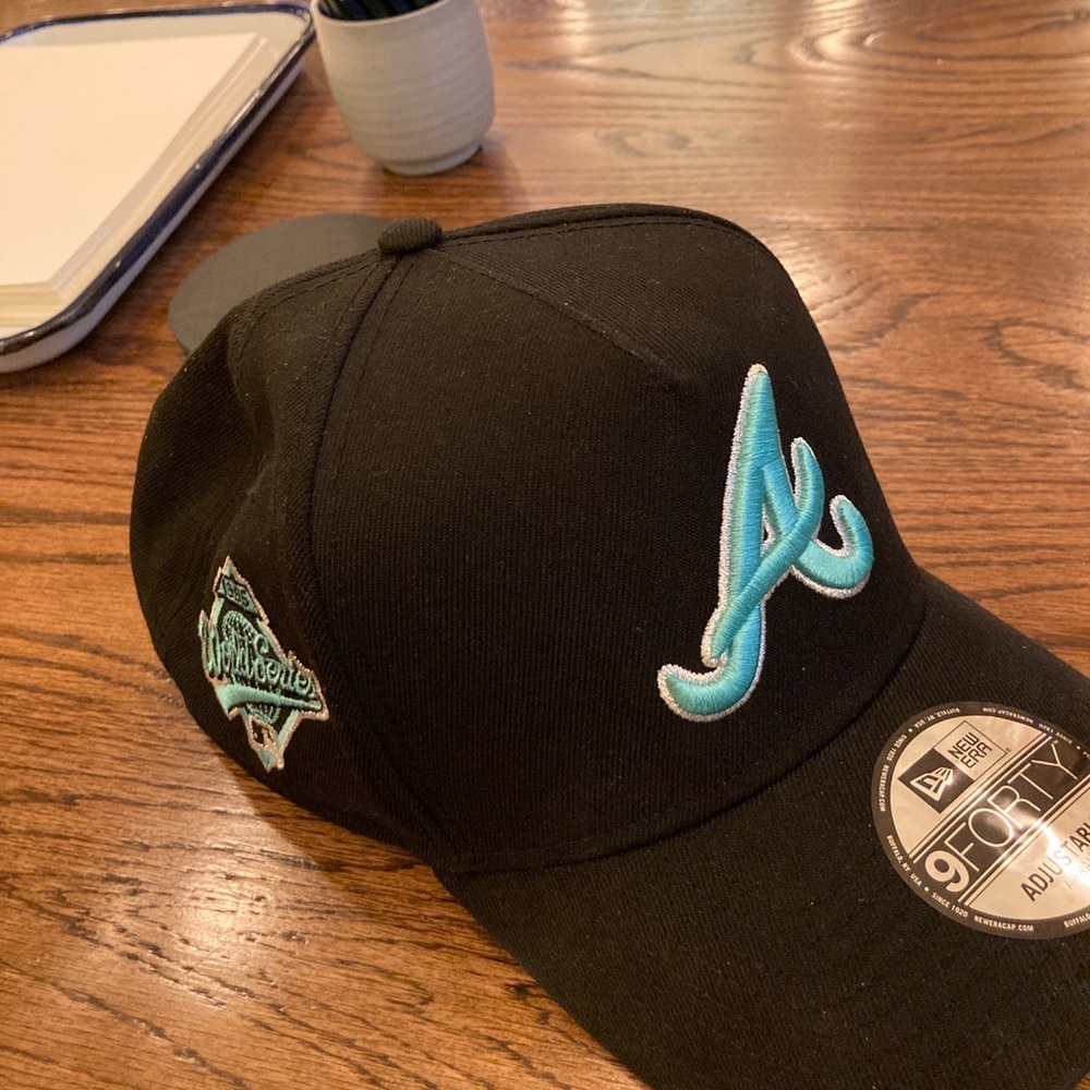 New Era Atlanta Braves Black Cap